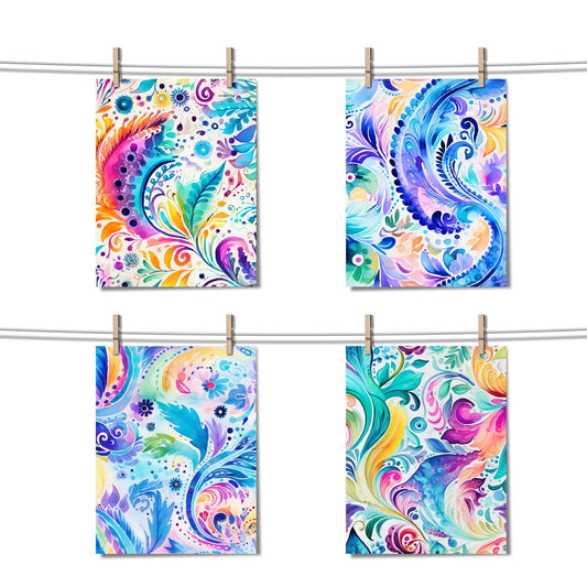 Paisley Pattern Digital Papers