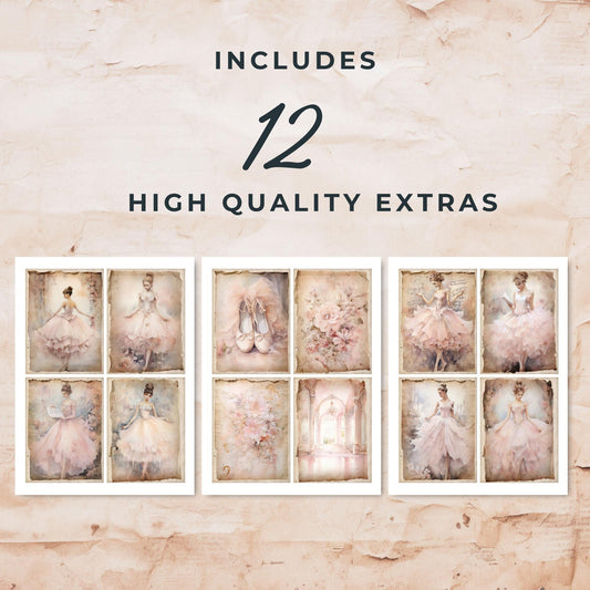 The Ballerina Junk Journal Cards