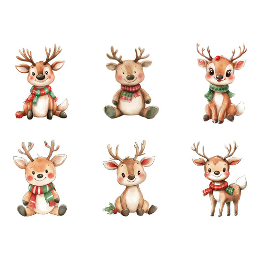 Cute Christmas Reindeer Clipart