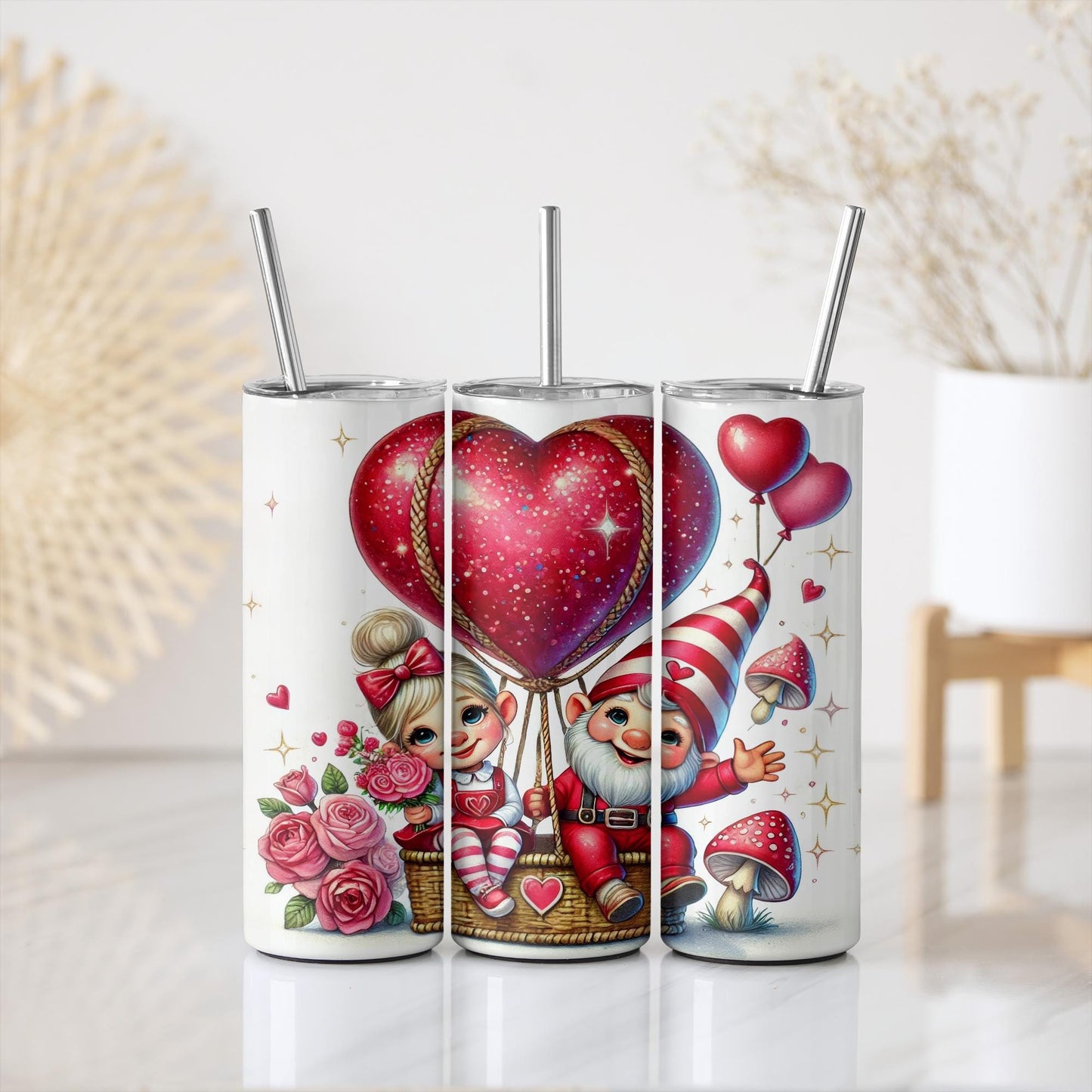 a couple of candles sitting on top of a table
