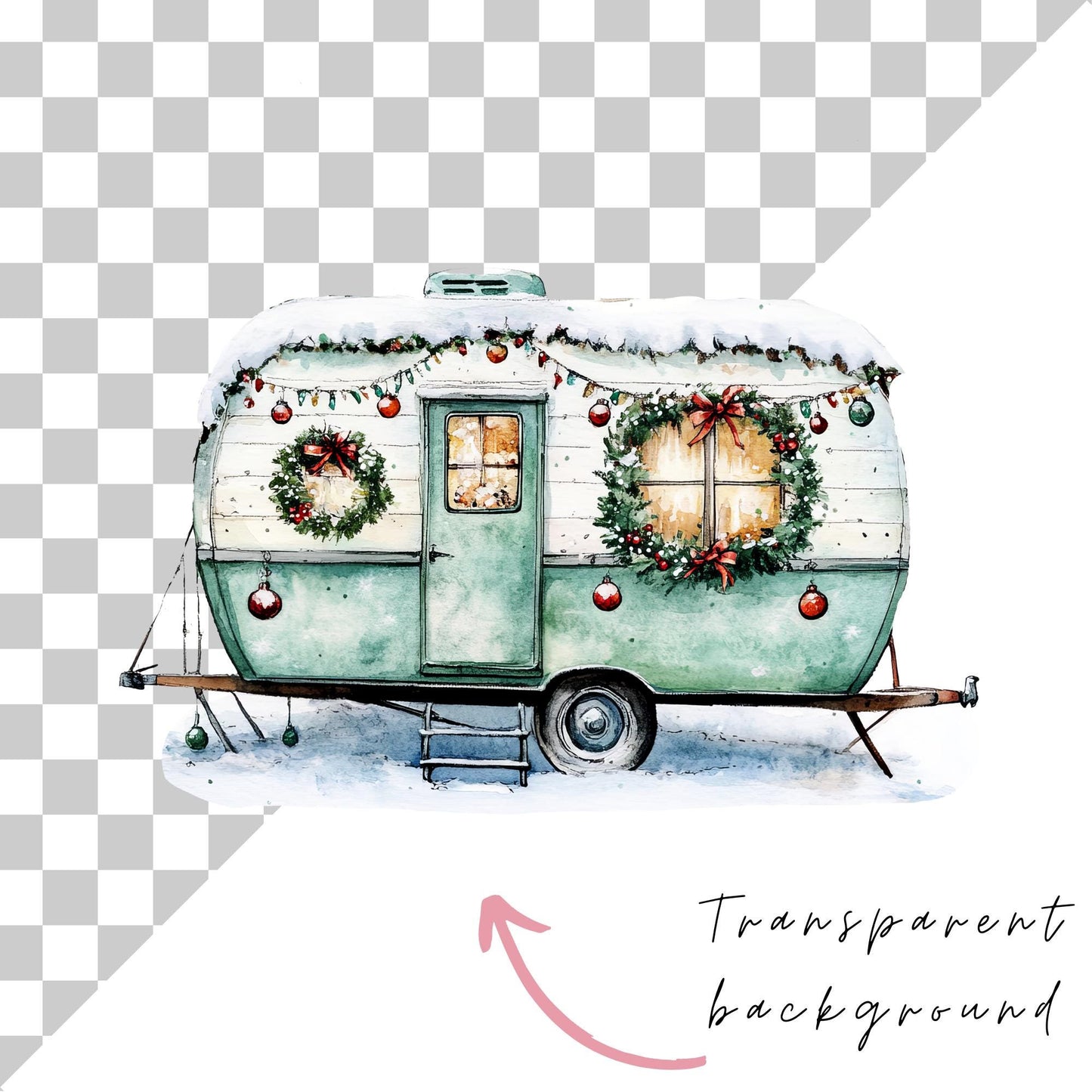 Christmas Caravan Clipart