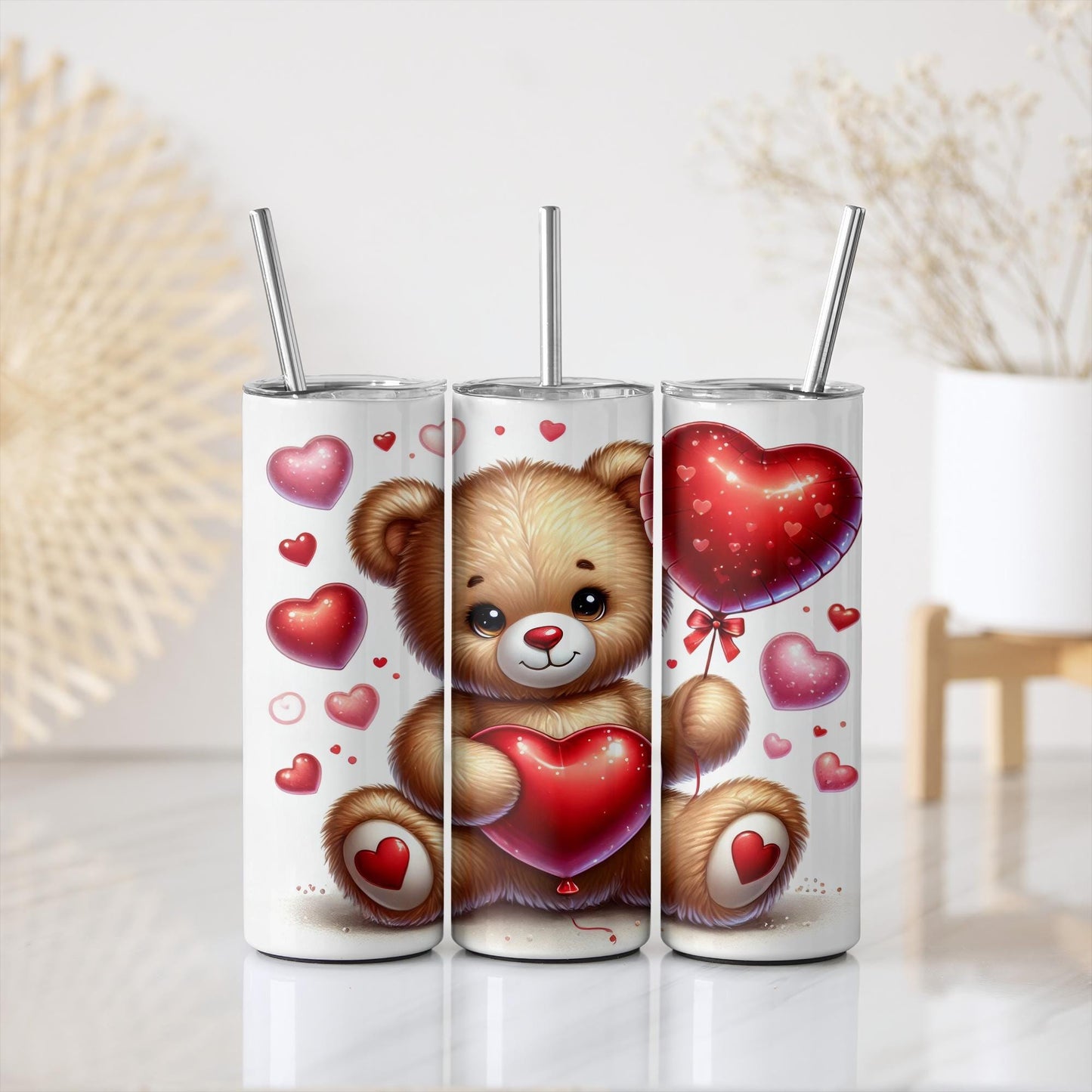 a picture of a teddy bear with a heart on it