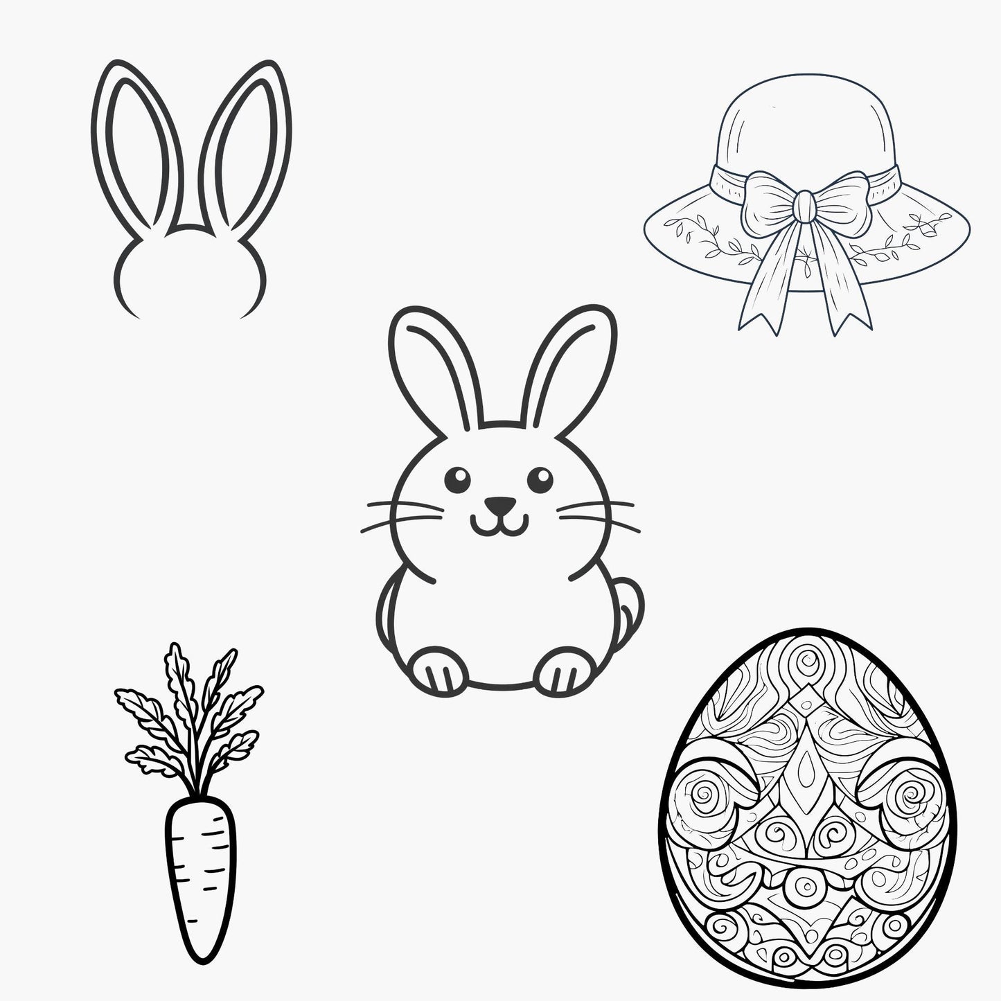 Easter Icons Clipart