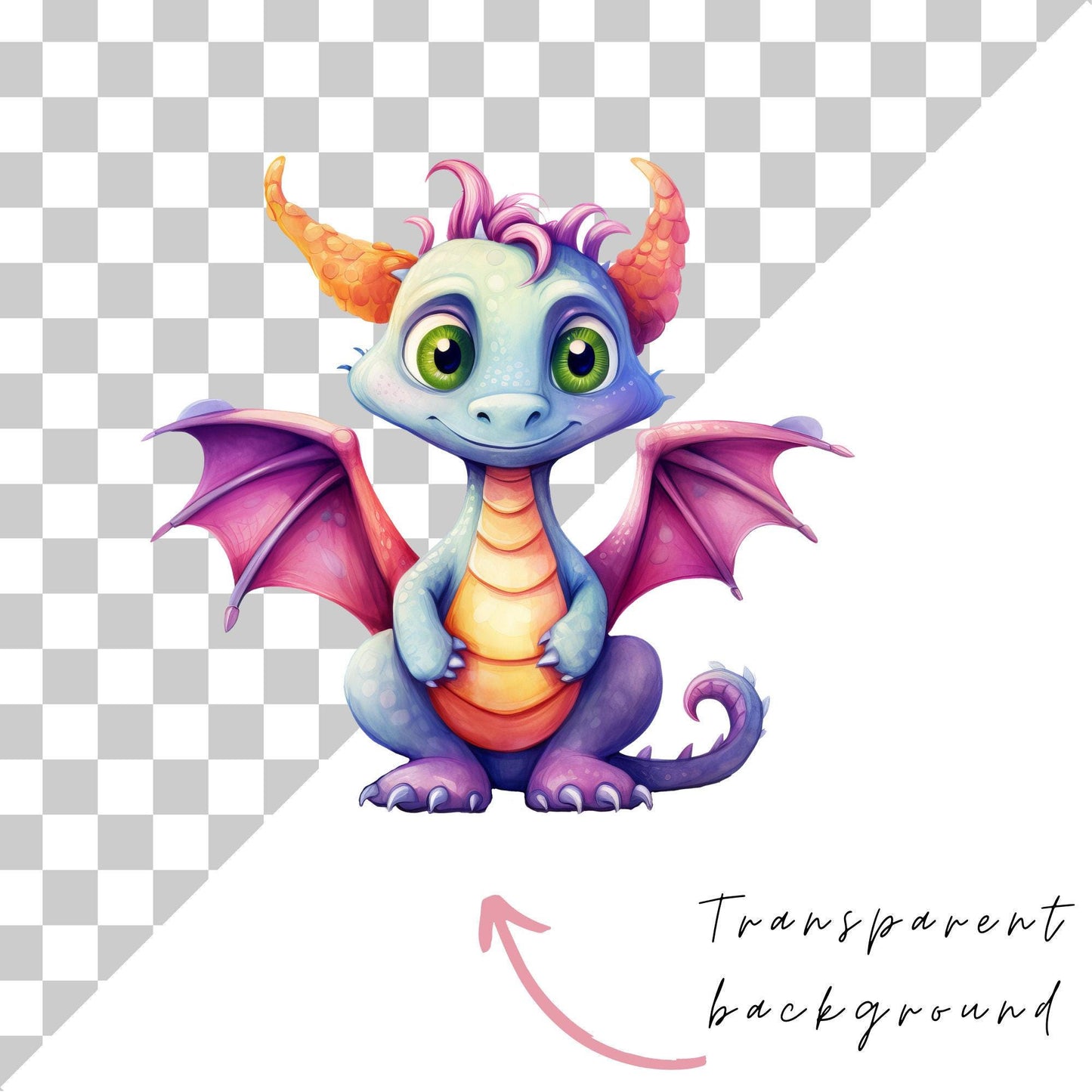 Quirky Dragons Clipart