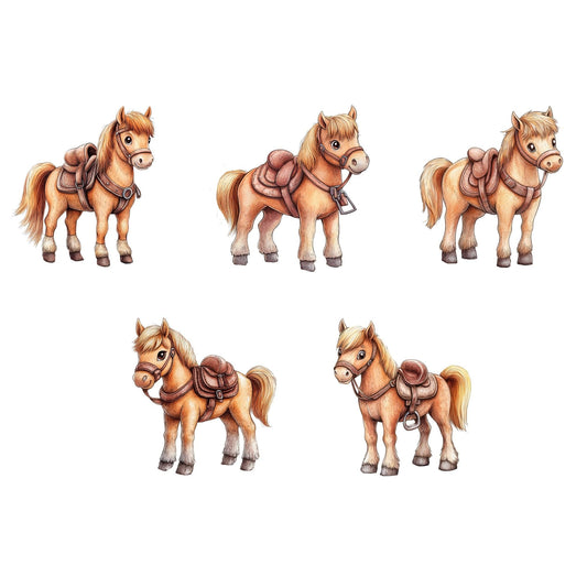 Cute Cartoon Horse Clipart