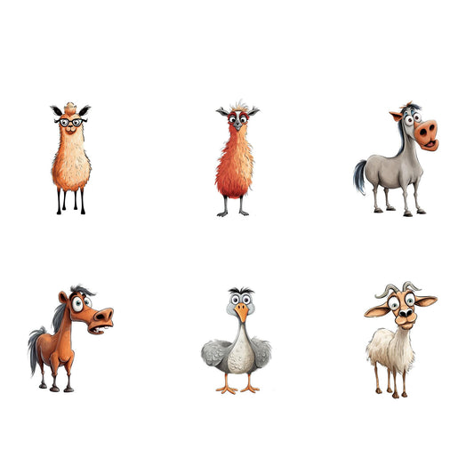 Quirky Farm Animal Clipart