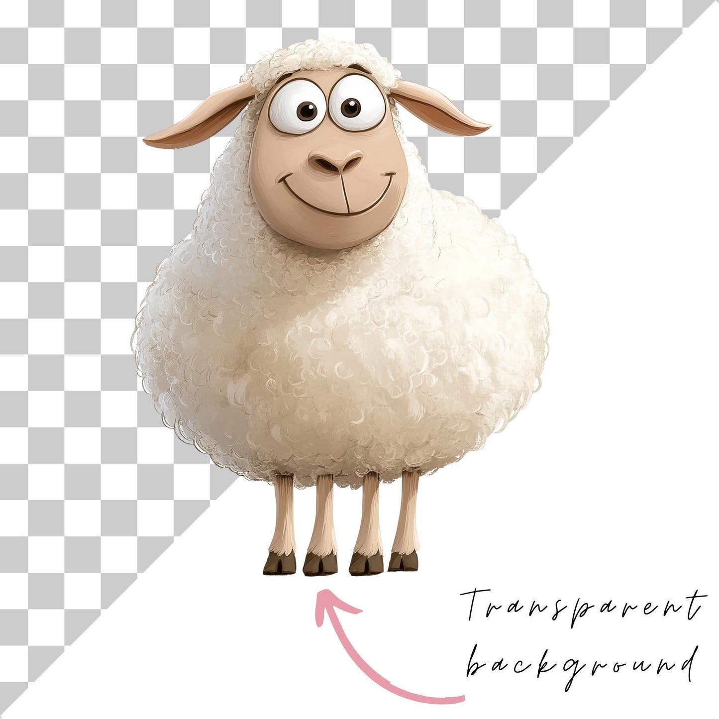 Quirky Sheep Clipart