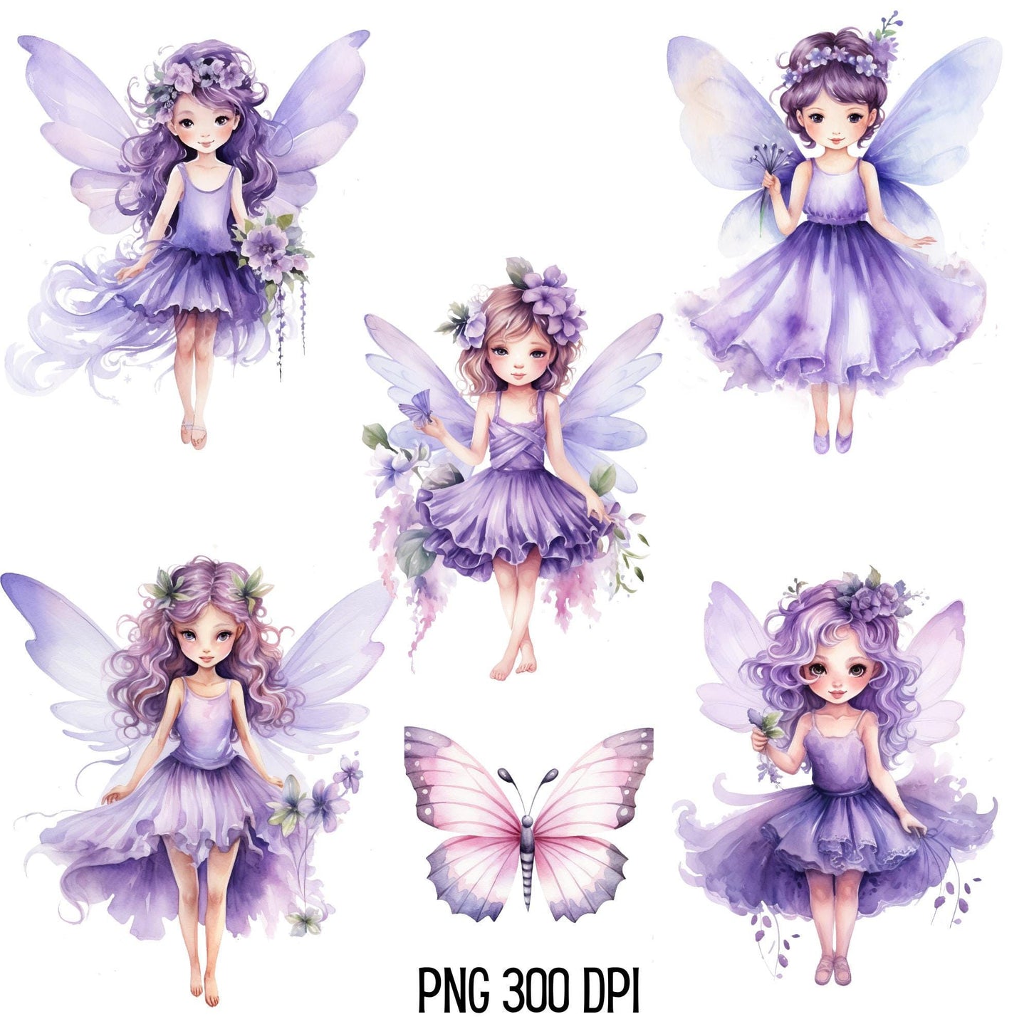 Lilac Fairy Clipart