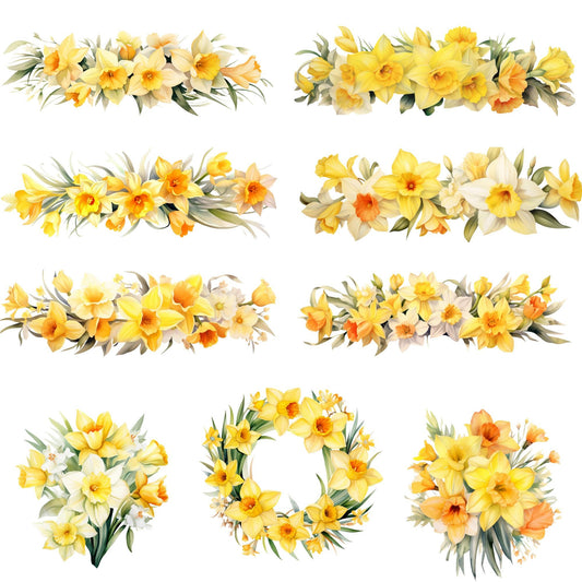 Clipart de narciso amarillo