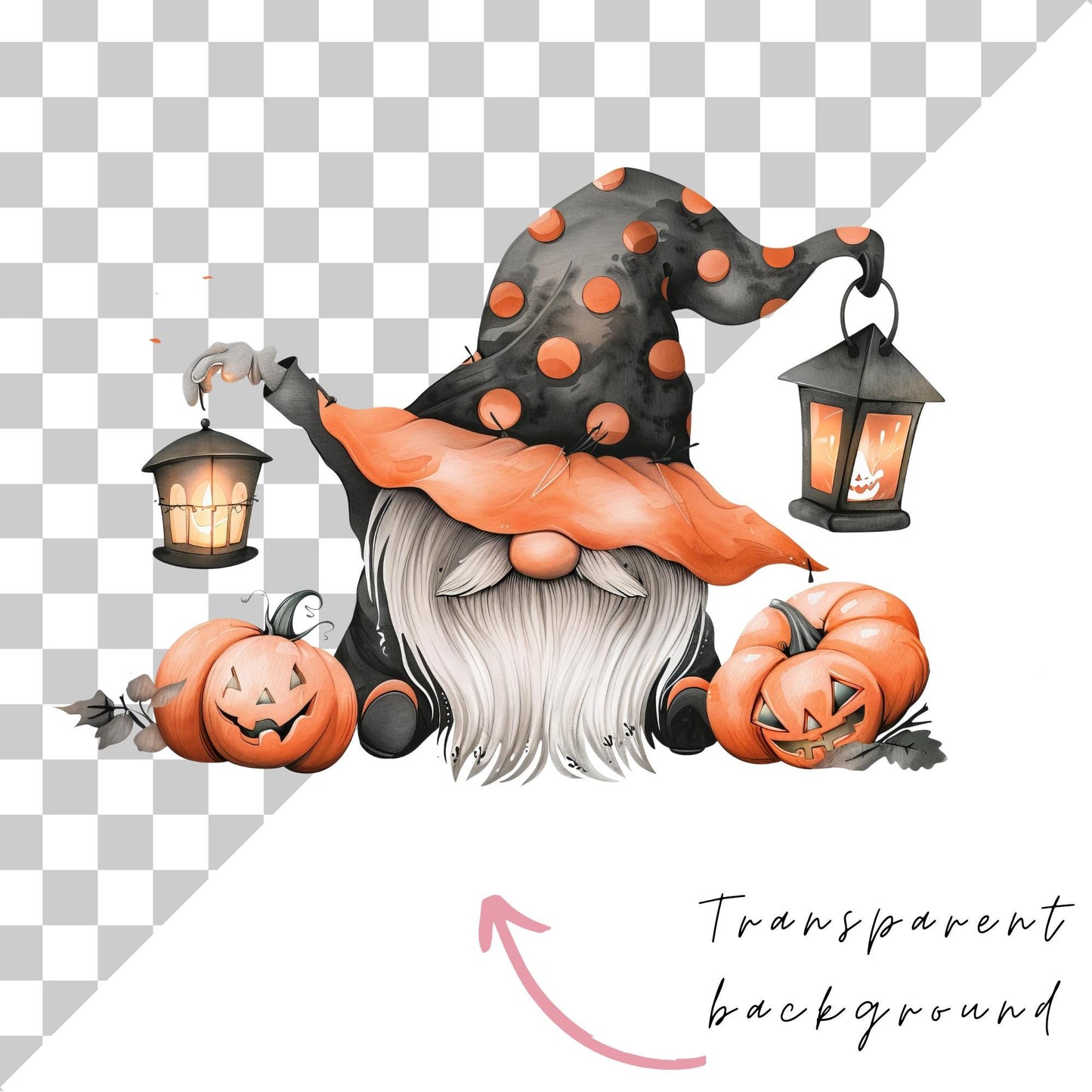 Halloween Gnome Clipart