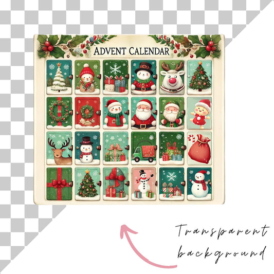 Advent Calendar Clipart Single