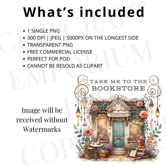 Take Me to the Bookstore PNG