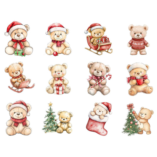 Christmas Teddy Bear Clipart