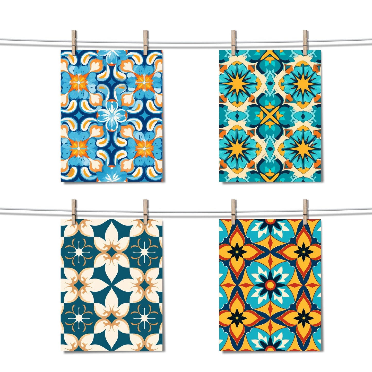 Moroccan Tile Digital Papers