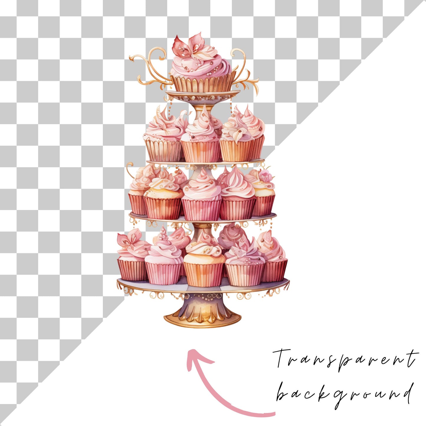 Rose Gold Celebration Clipart