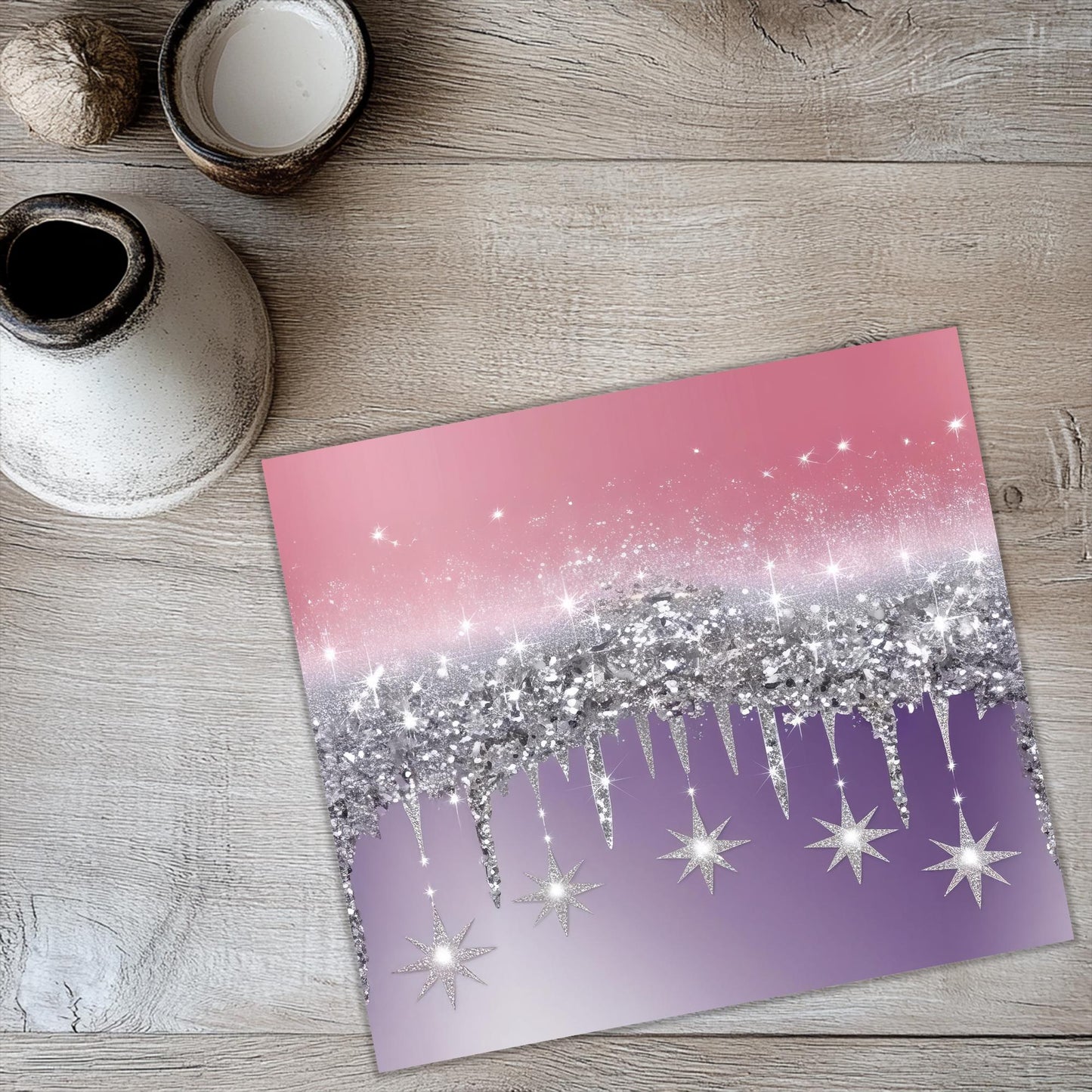 a picture of a purple and pink background with stars