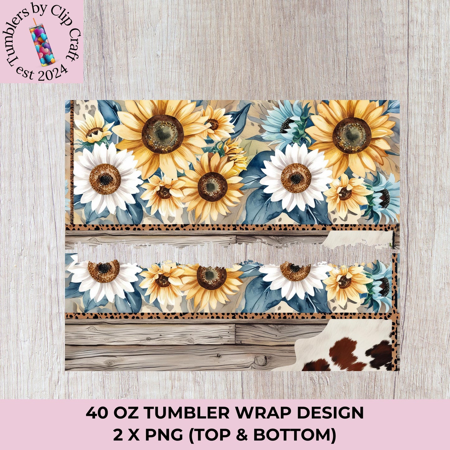 a picture of a wooden dresser with sunflowers painted on it