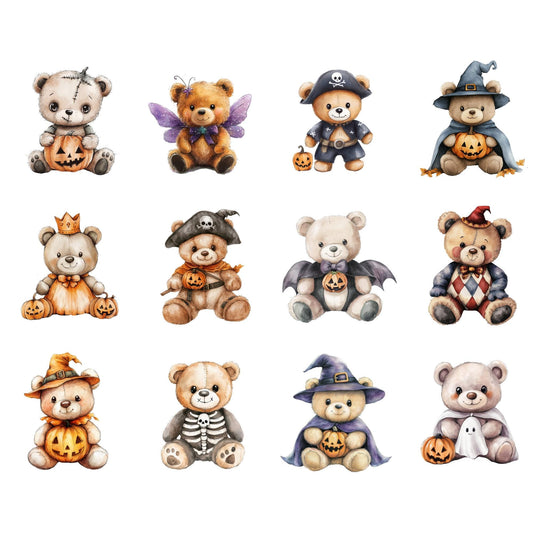 Halloween Teddy Bear Clipart