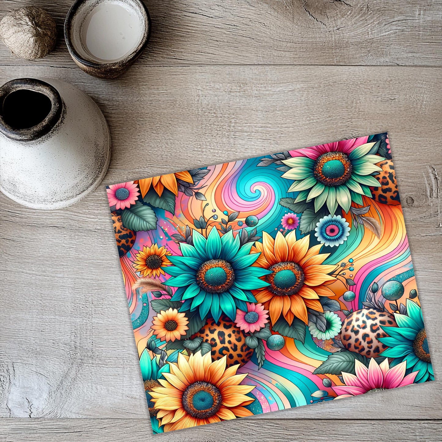 a picture of a place mat on a wooden floor