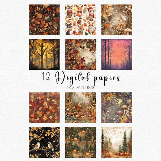 Fall digital papers