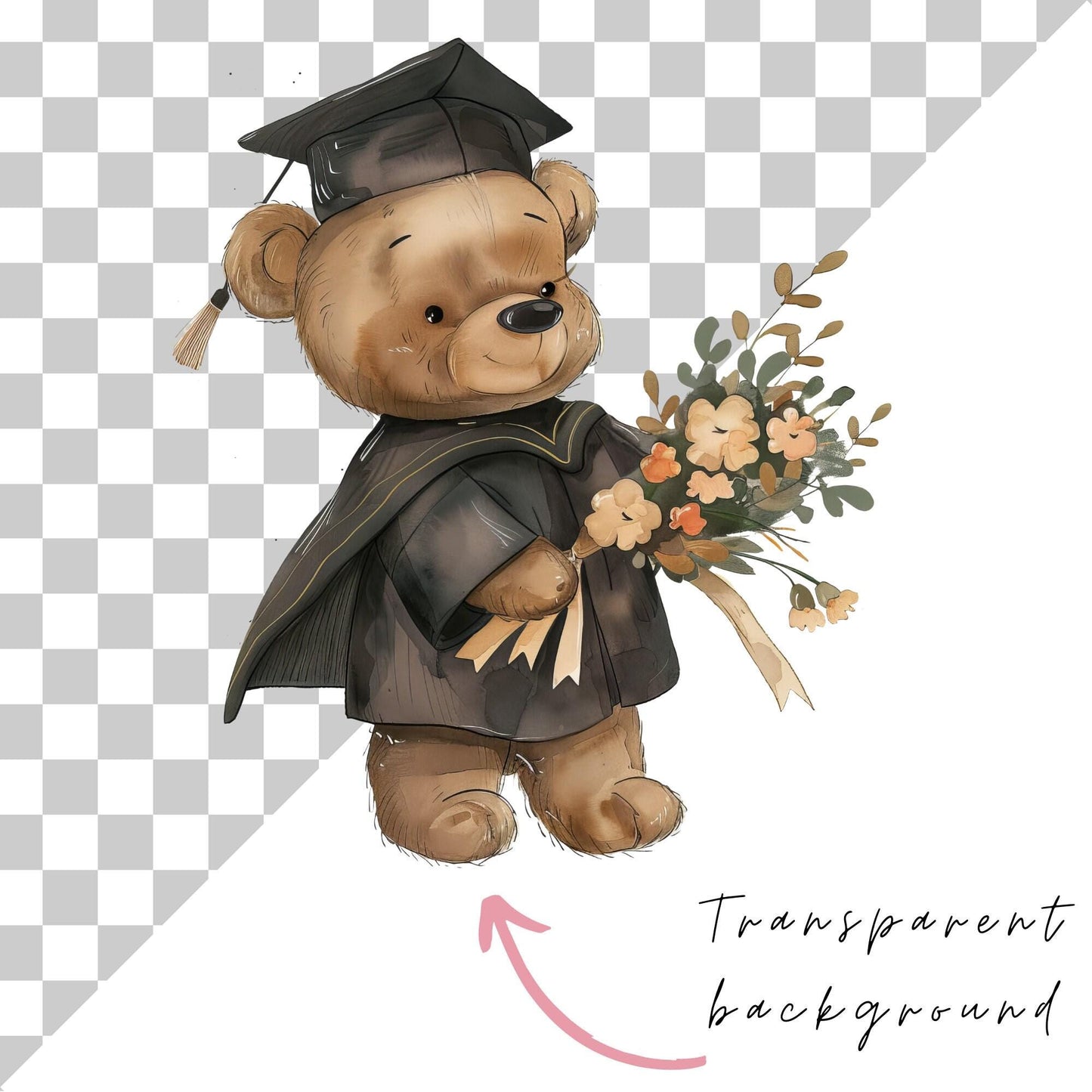 Cute Graduation Bears clipart