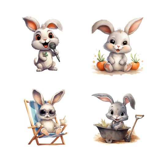 Cute bunny clipart