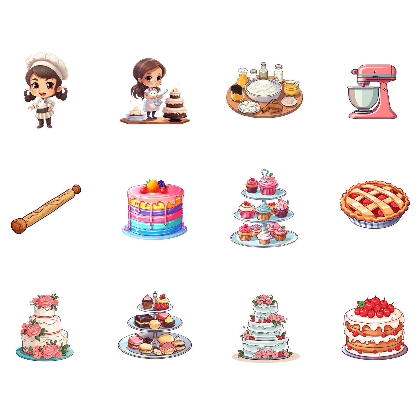 Cute Pastry Chef Clipart