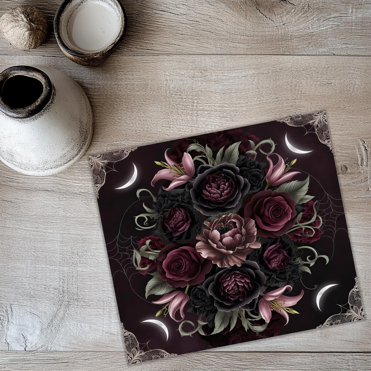 a picture of some flowers on a table
