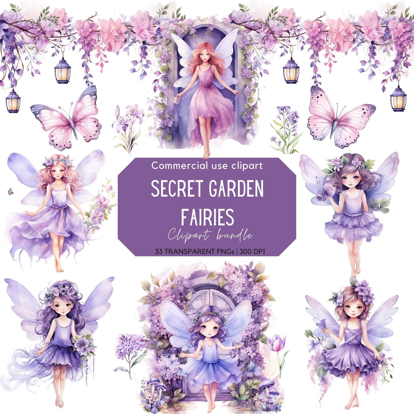 Lilac Fairy Clipart