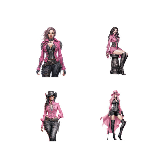 Steampunk Woman Clipart