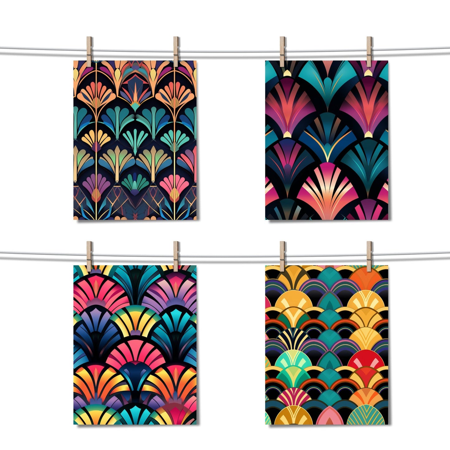 Art Deco Seamless Pattern Digital Papers