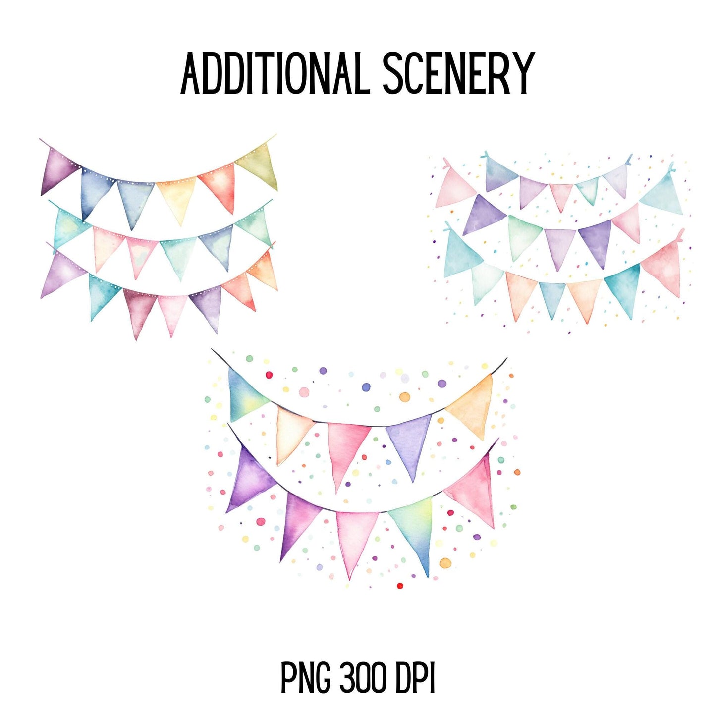 Watercolor Unicorn Clipart | Rainbow Clipart
