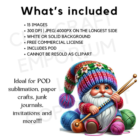 a picture of a gnome with a crochet hat and a crochet