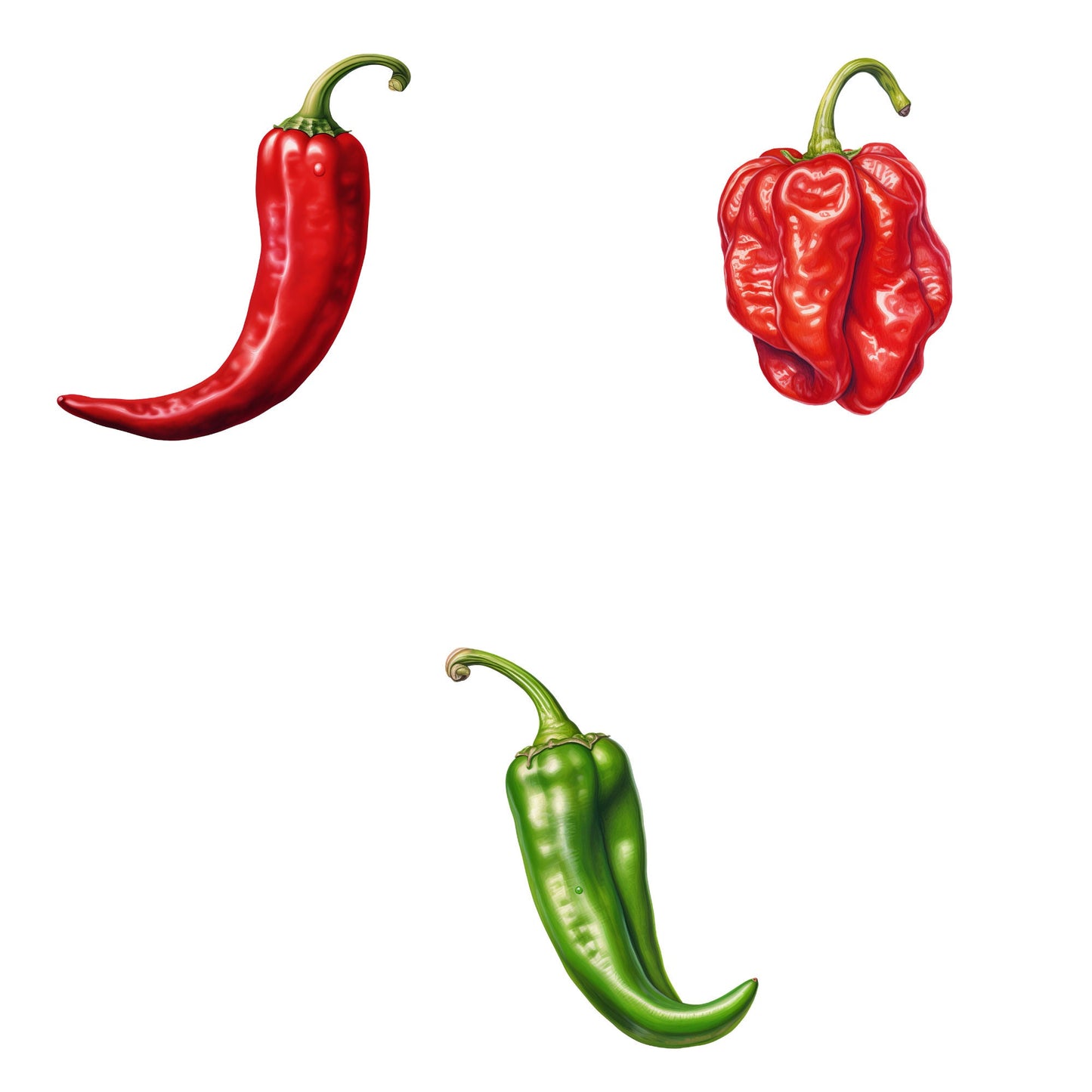 Watercolor Spicy Pepper Clipart