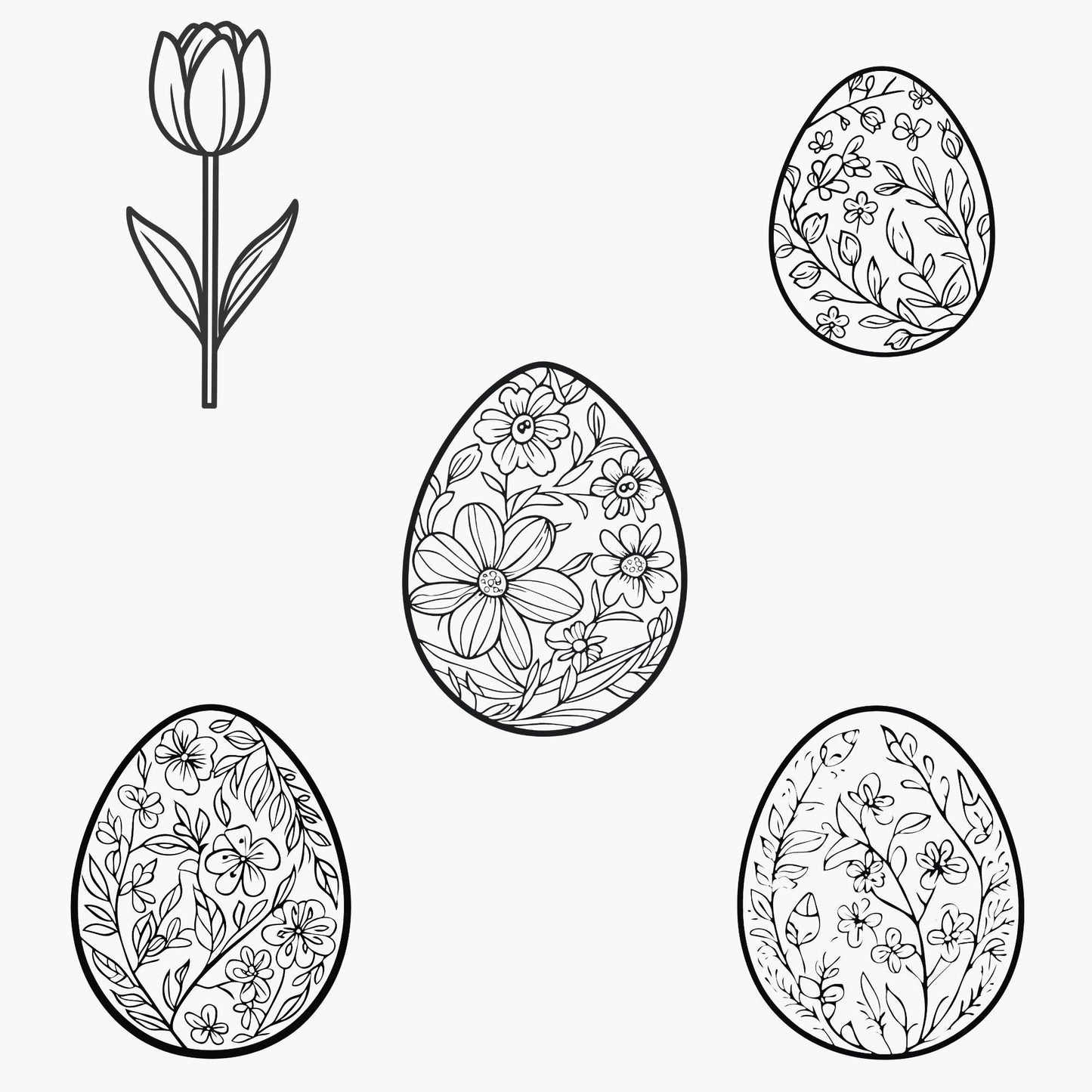 Easter Icons Clipart