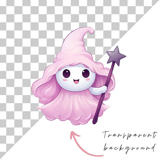 Cute Pink Kawaii Ghost