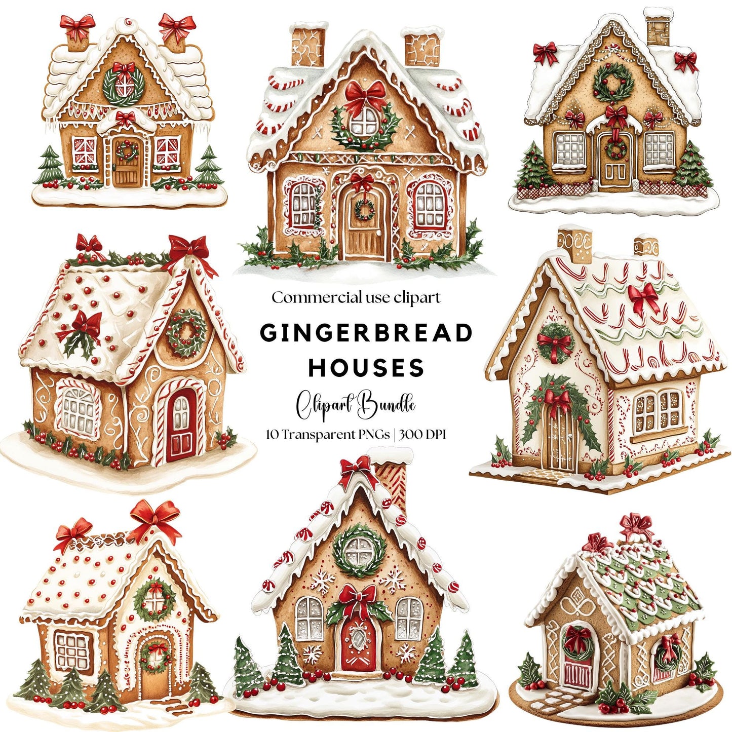 Christmas Gingerbread House Clipart