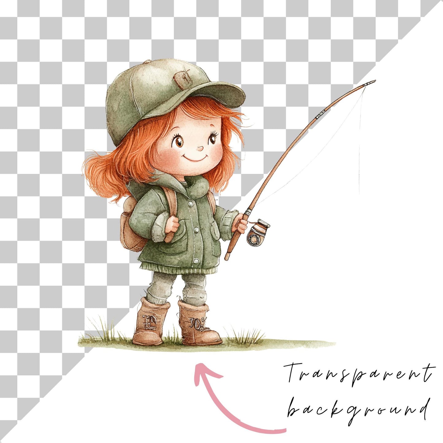 Little Fisherman PNG