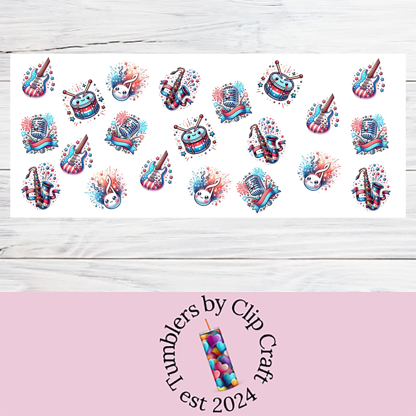 a sticker with a picture of a cake on it