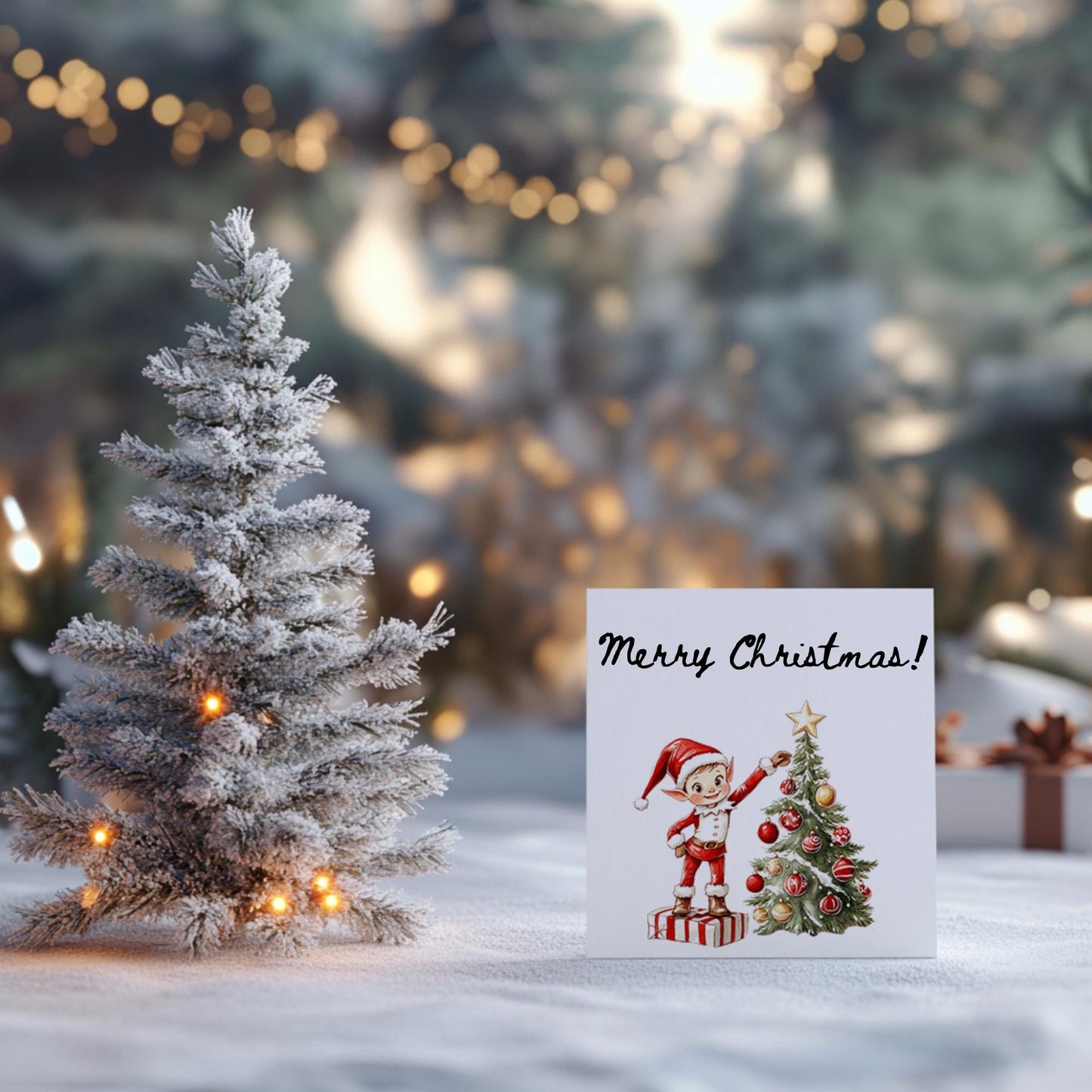 Naughty Christmas Elf Clipart
