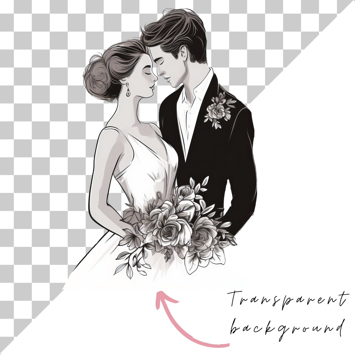 Wedding timeline clipart