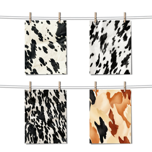 Cowhide Digital Papers