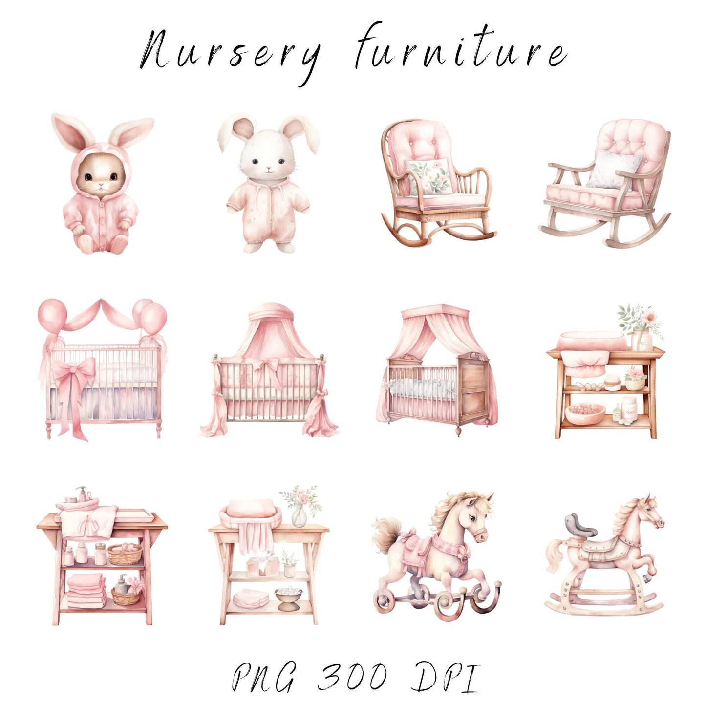 Its a Girl clipart pack