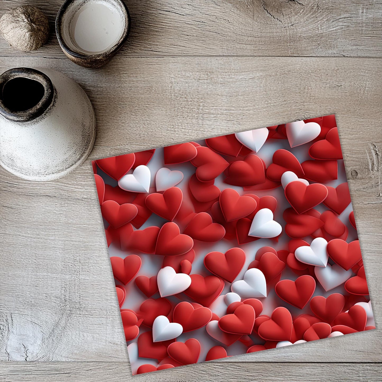 a picture of a bunch of hearts on a table