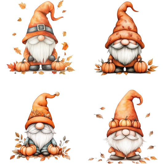 Fall Gnome Clipart