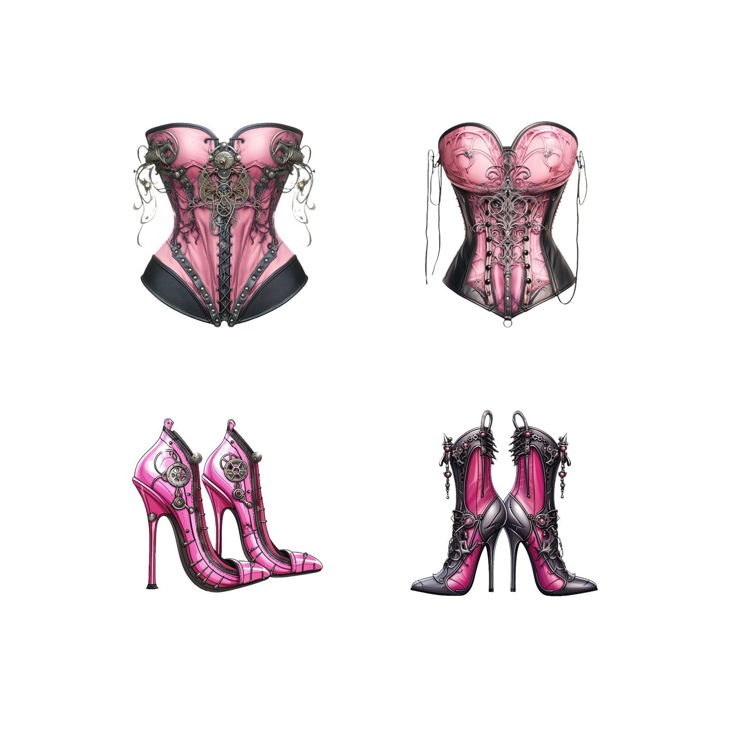 Steampunk Woman Clipart