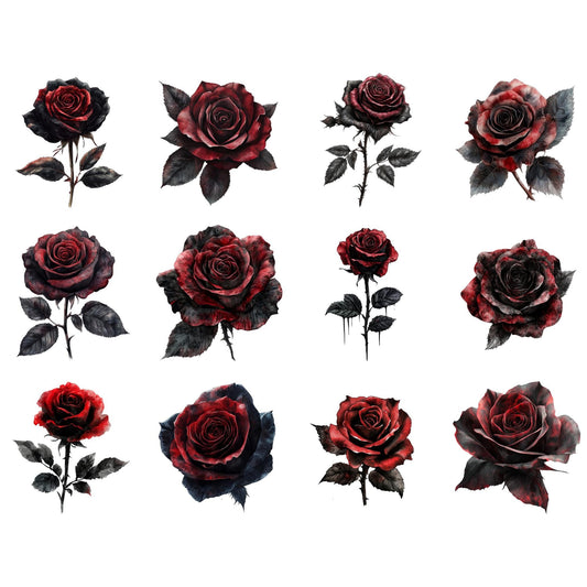Clipart de rosas góticas