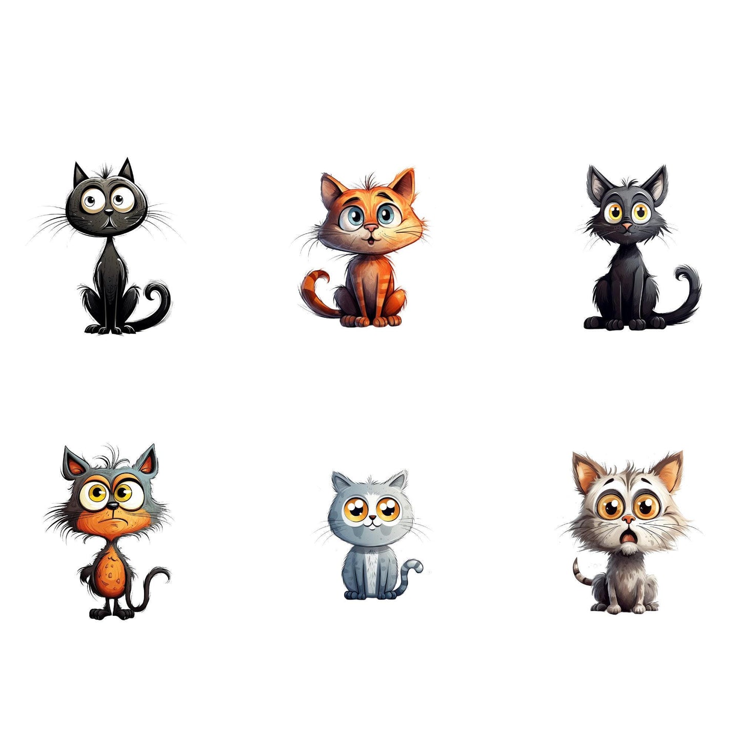 Quirky Cat Clipart