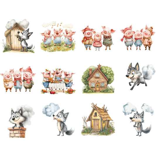 The Three Little Pigs Clipart