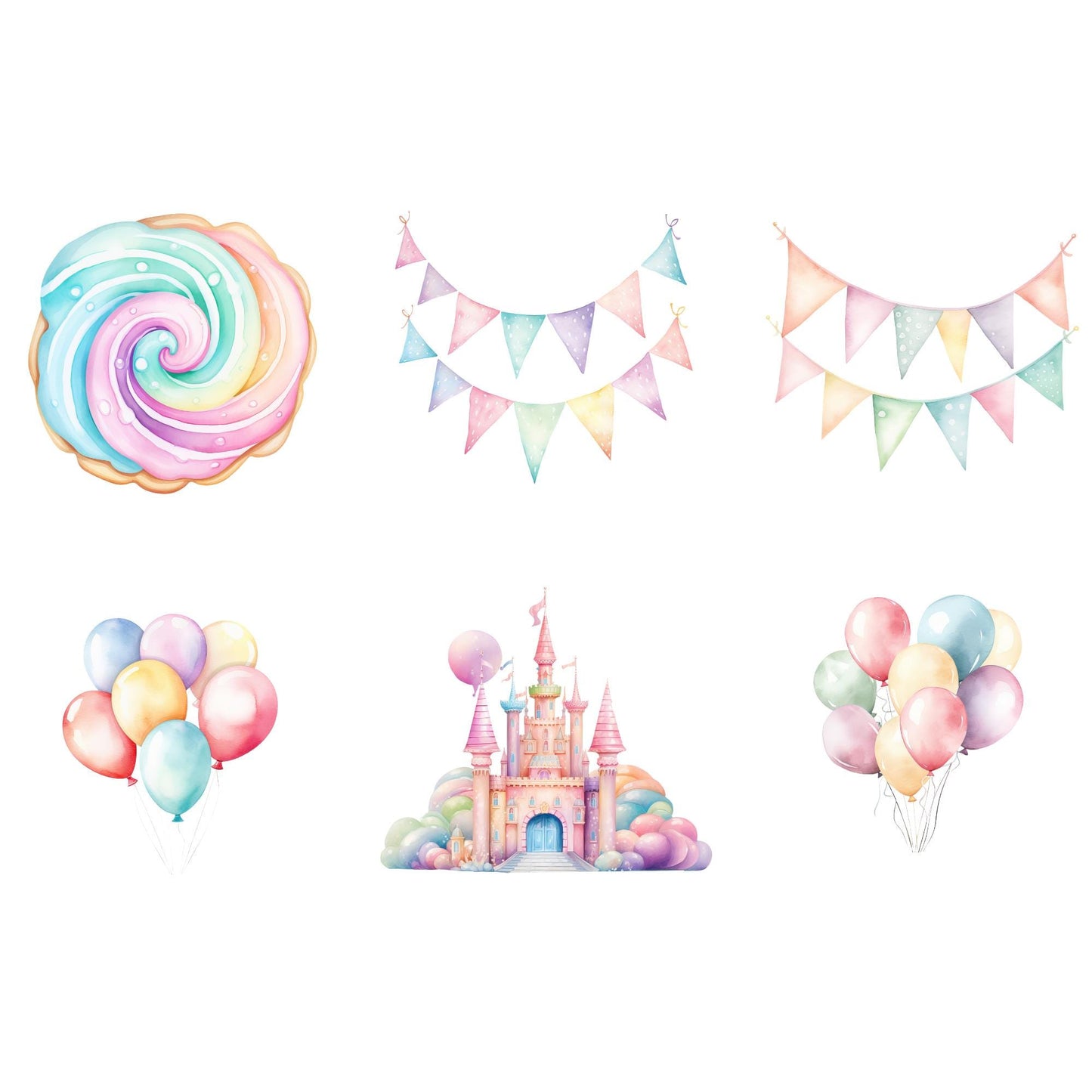 Pastel Candyland Clipart